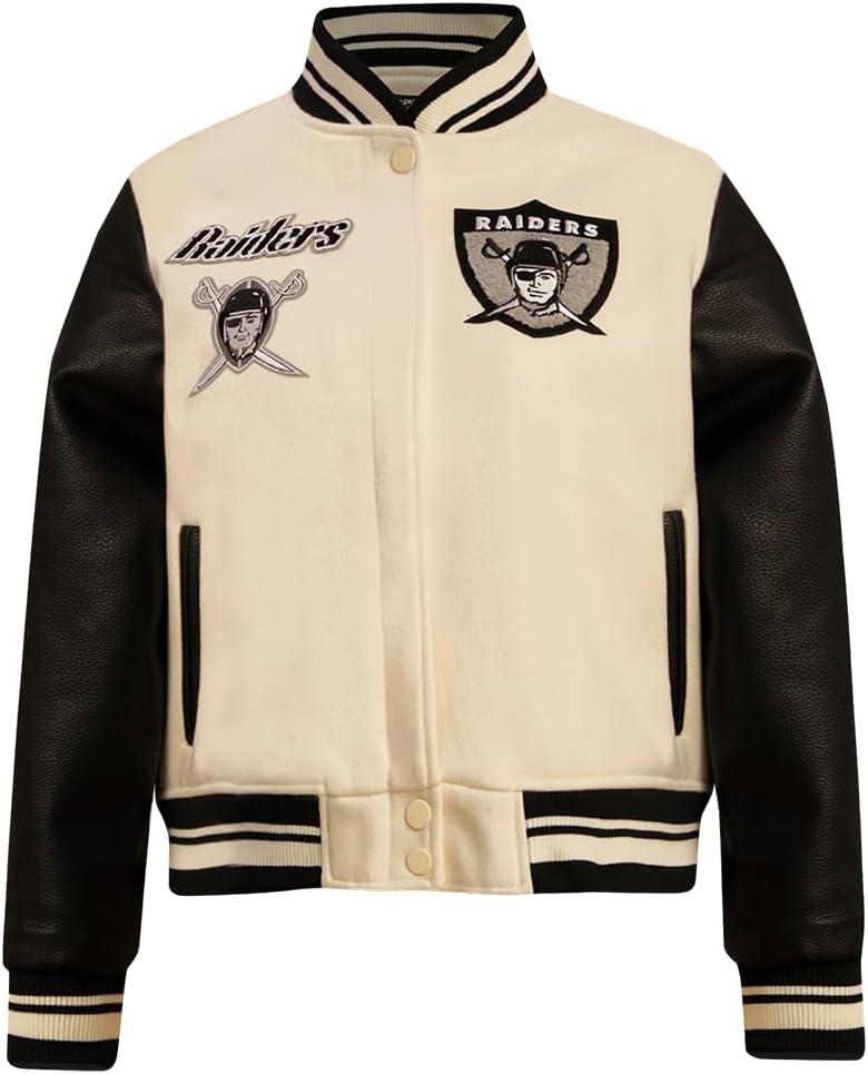 imagePro Standard Womens NFL Retro Classics Varsity JacketOffwhite