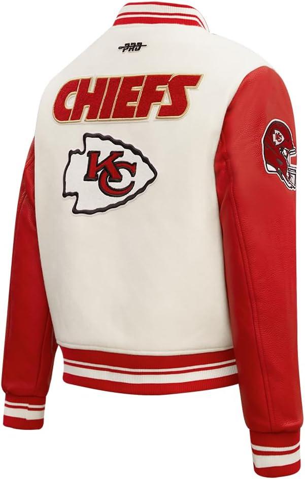 imagePro Standard Womens NFL Retro Classics Varsity JacketOffwhite