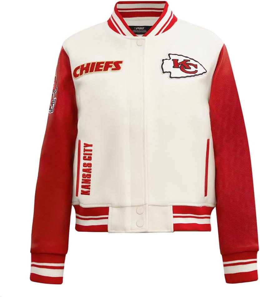 imagePro Standard Womens NFL Retro Classics Varsity JacketOffwhite