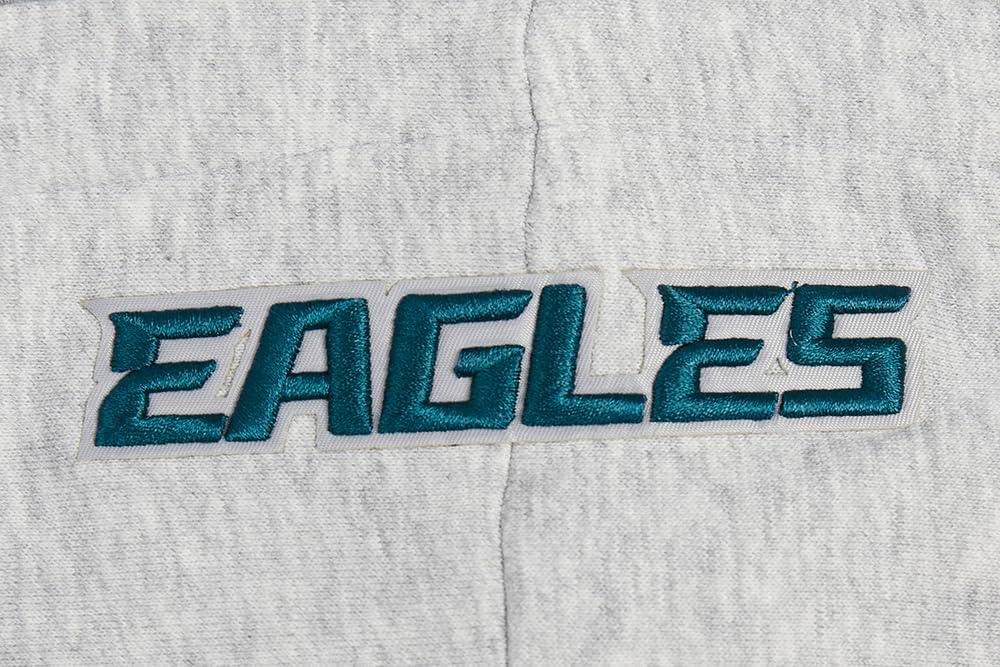 imagePro Standard Womens NFL Script Tail Brushed Back French Terry Cropped Pullover HoodieHeather GrayBlack