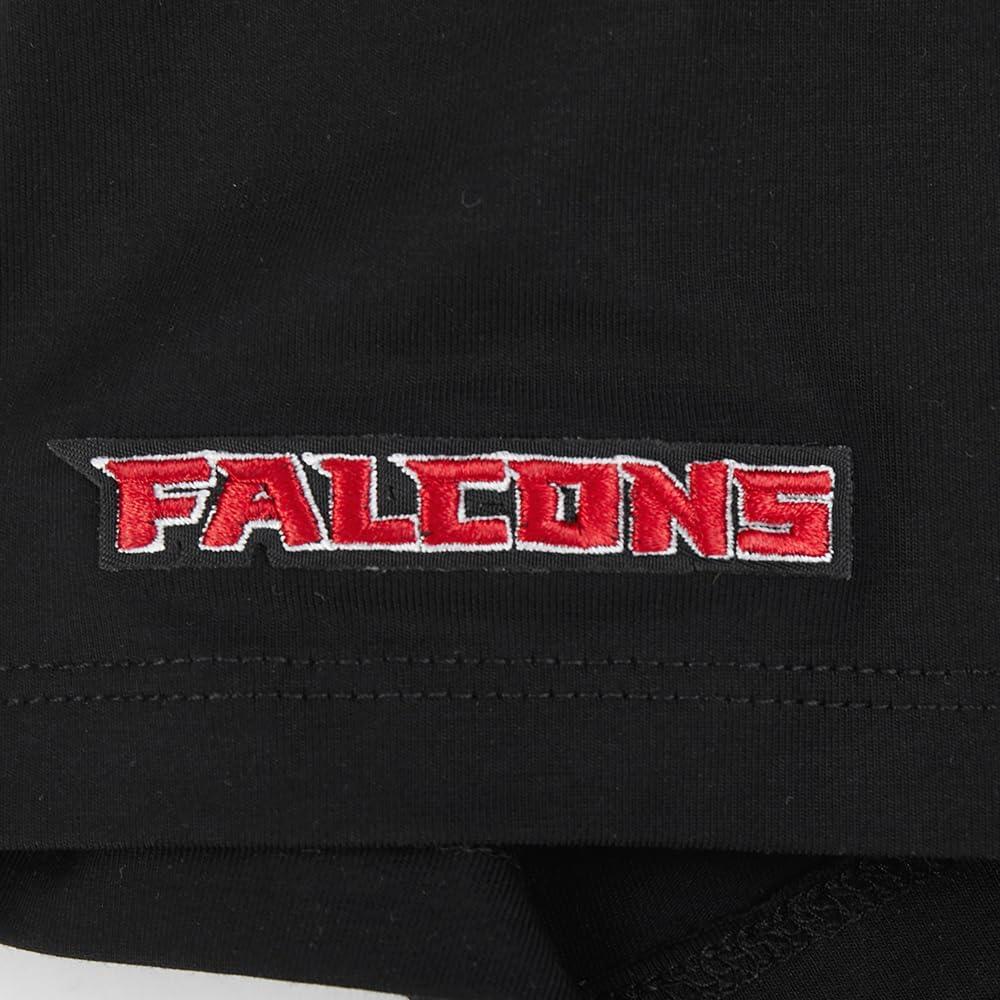 imagePro Standard Womens NFL Script Tail Cotton Single Short Sleeve Boxy TeeBlack