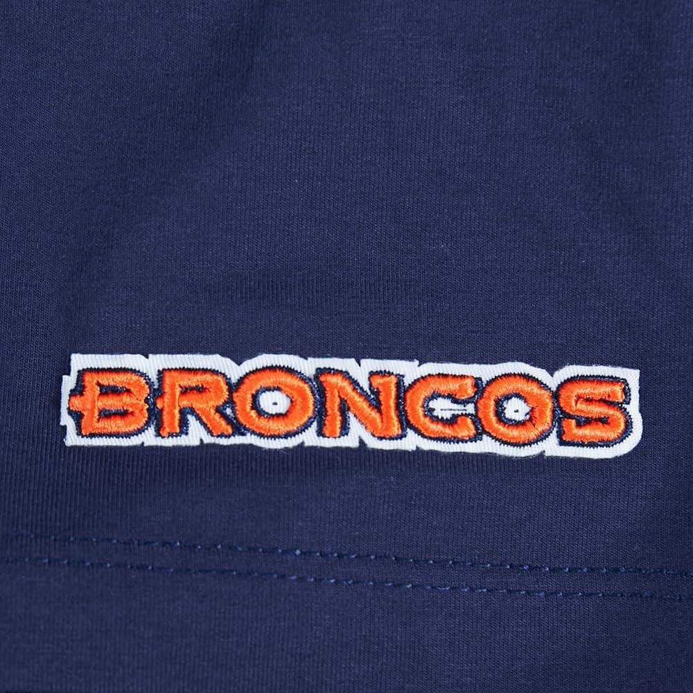 imagePro Standard Womens NFL Script Tail Cotton Single Short Sleeve Boxy TeeMidnight Navy