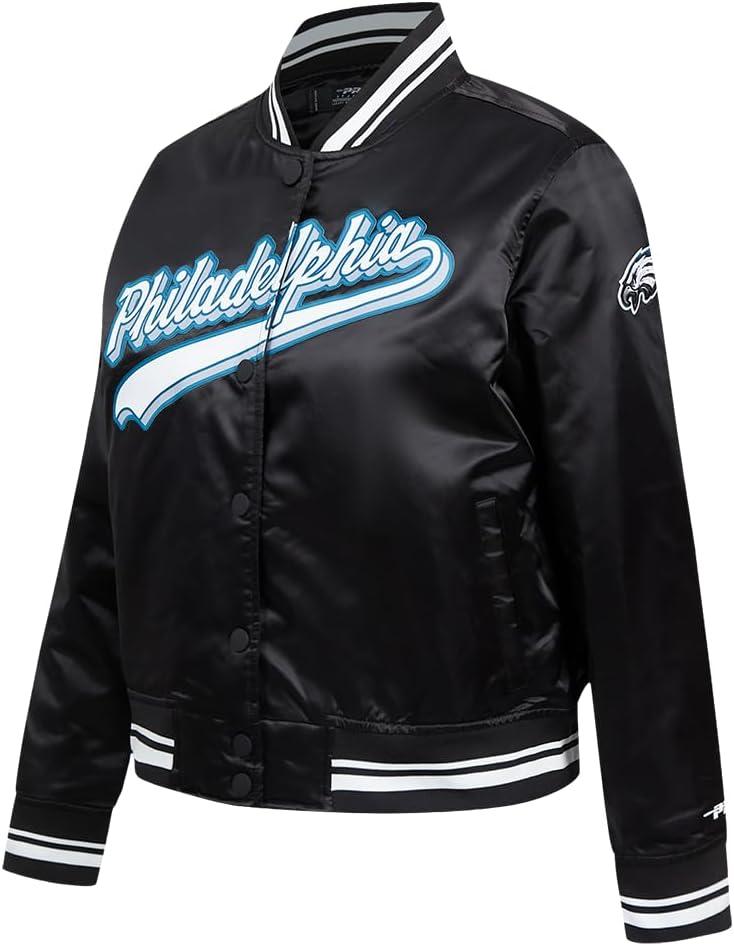 imagePro Standard Womens NFL Script Tail Satin JacketBlack