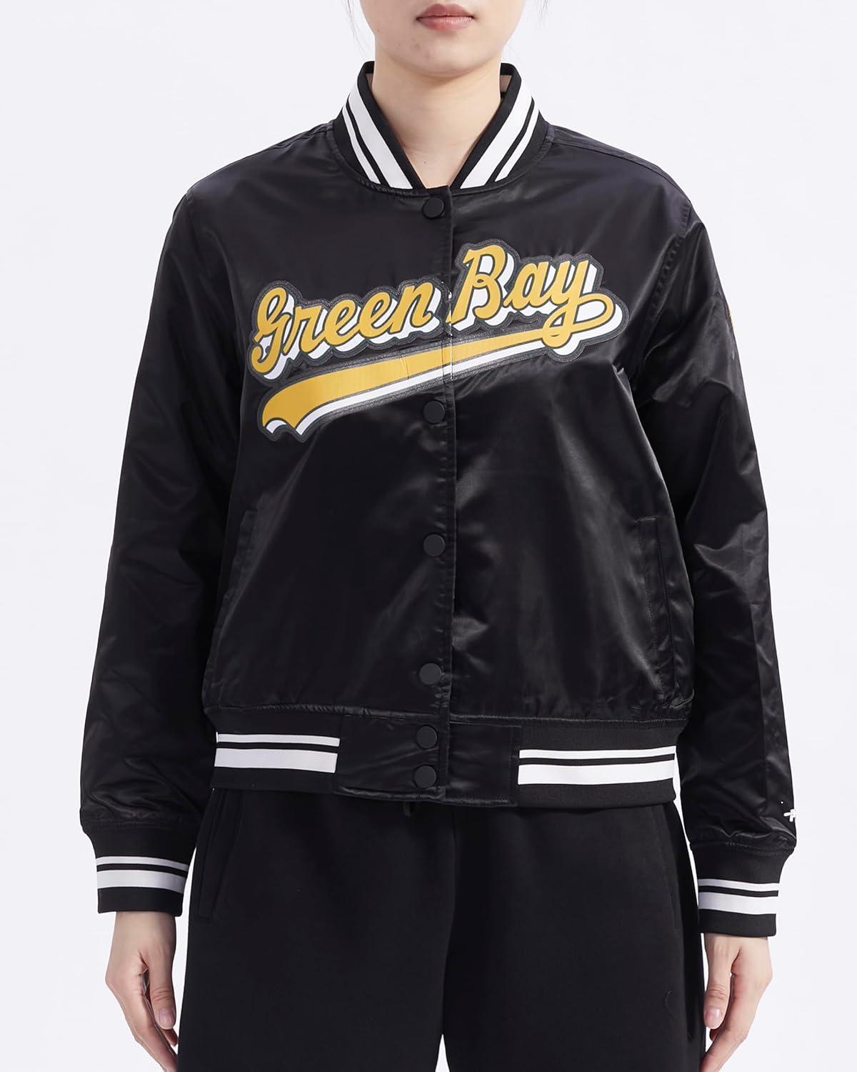 imagePro Standard Womens NFL Script Tail Satin JacketBlack