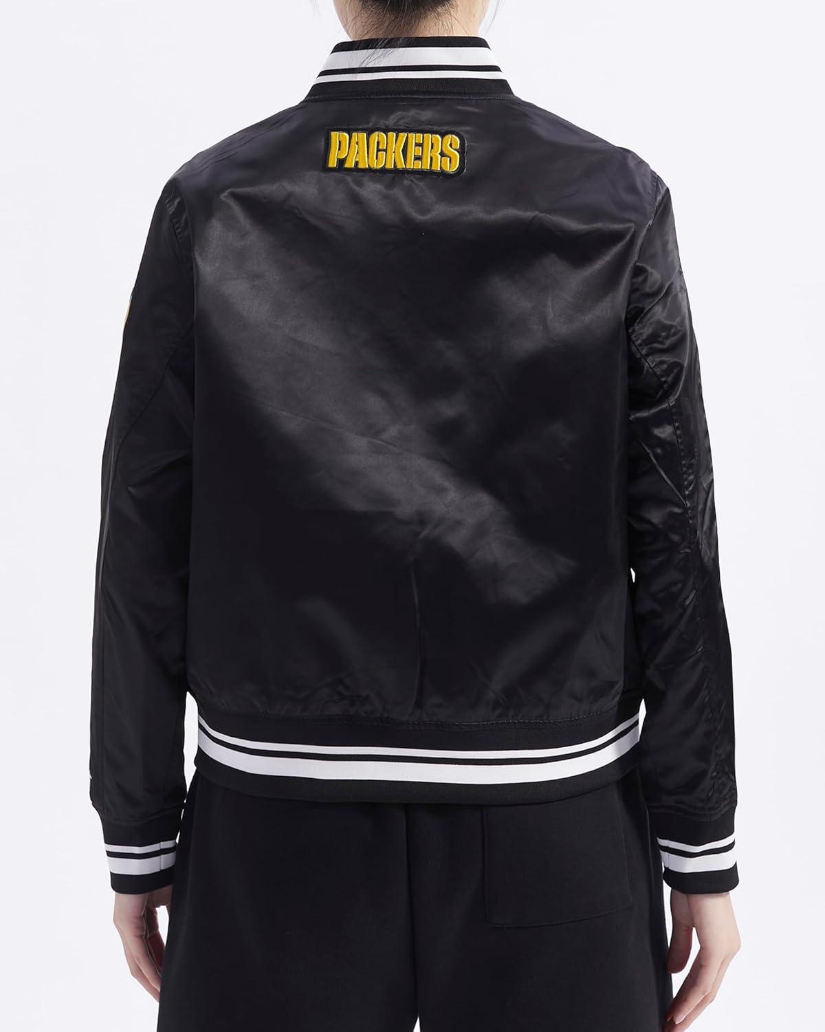 imagePro Standard Womens NFL Script Tail Satin JacketBlack