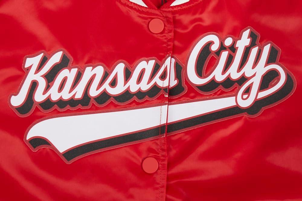 imagePro Standard Womens NFL Script Tail Satin JacketRed