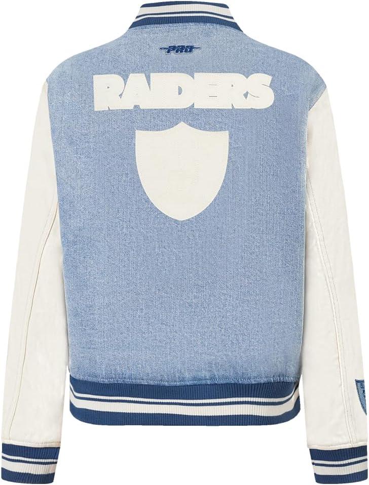 imagePro Standard Womens NFL Varsity Blues Denim Denim JacketBlue