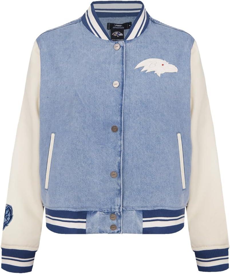 imagePro Standard Womens NFL Varsity Blues Denim Denim JacketBlue