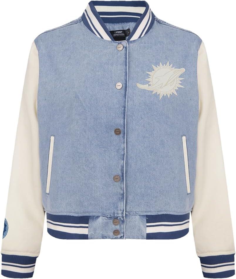 imagePro Standard Womens NFL Varsity Blues Denim Denim JacketBlue