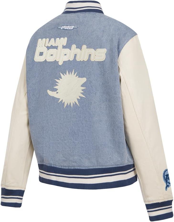 imagePro Standard Womens NFL Varsity Blues Denim Denim JacketBlue