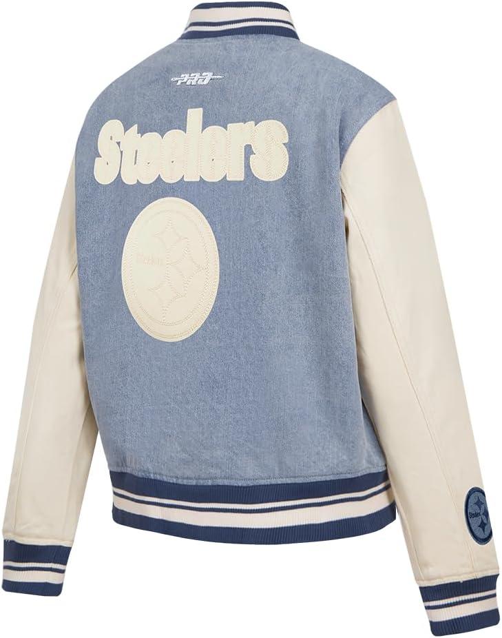 imagePro Standard Womens NFL Varsity Blues Denim Denim JacketBlue