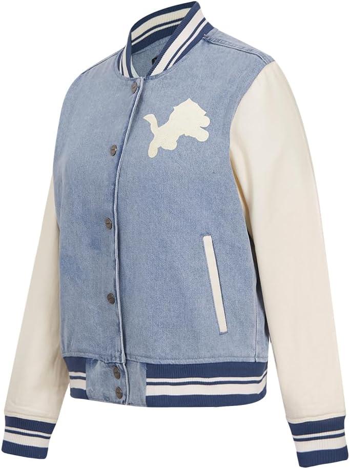 imagePro Standard Womens NFL Varsity Blues Denim Denim JacketBlue