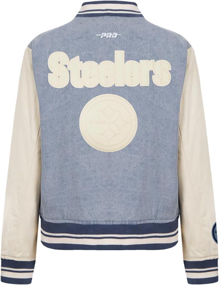 imagePro Standard Womens NFL Varsity Blues Denim Denim JacketBlue
