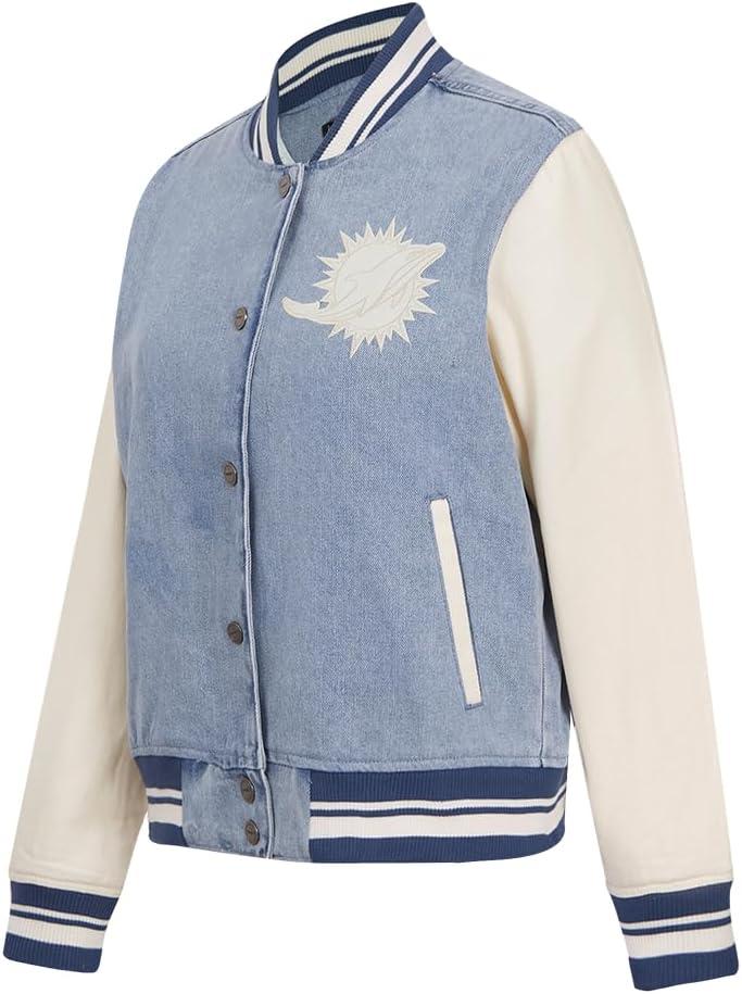 imagePro Standard Womens NFL Varsity Blues Denim Denim JacketBlue
