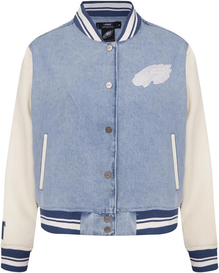 imagePro Standard Womens NFL Varsity Blues Denim Denim JacketBlue