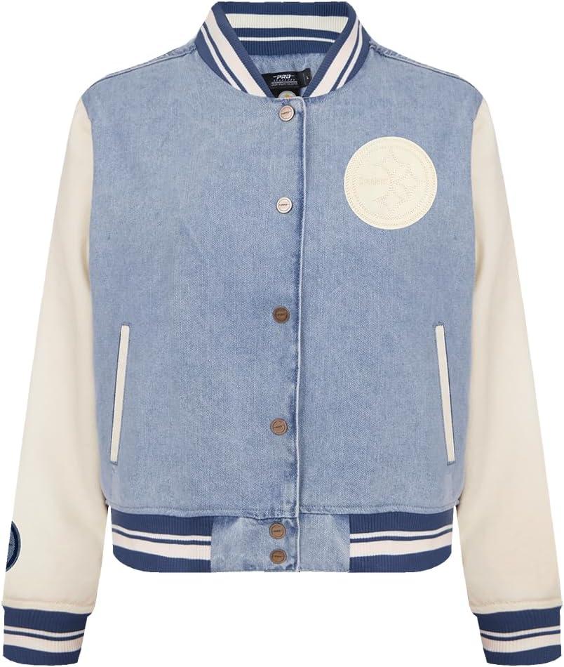 imagePro Standard Womens NFL Varsity Blues Denim Denim JacketBlue