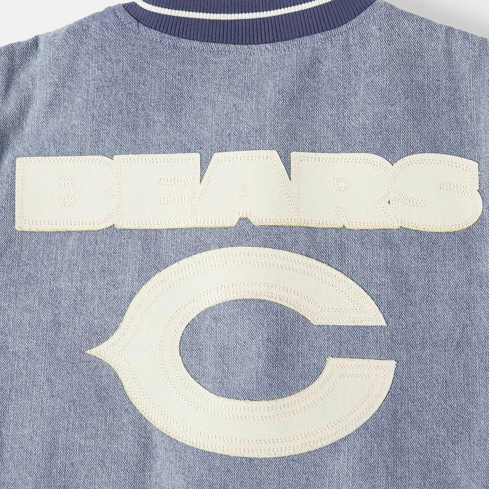 imagePro Standard Womens NFL Varsity Blues Denim Denim JacketBlue