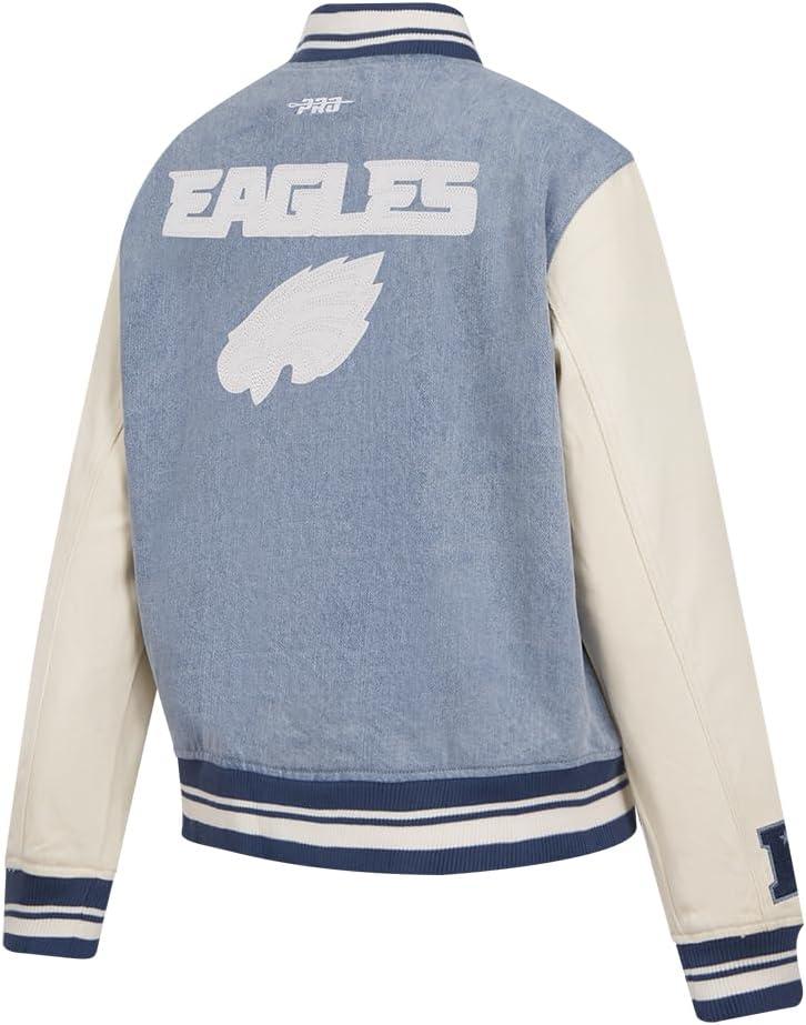 imagePro Standard Womens NFL Varsity Blues Denim Denim JacketBlue
