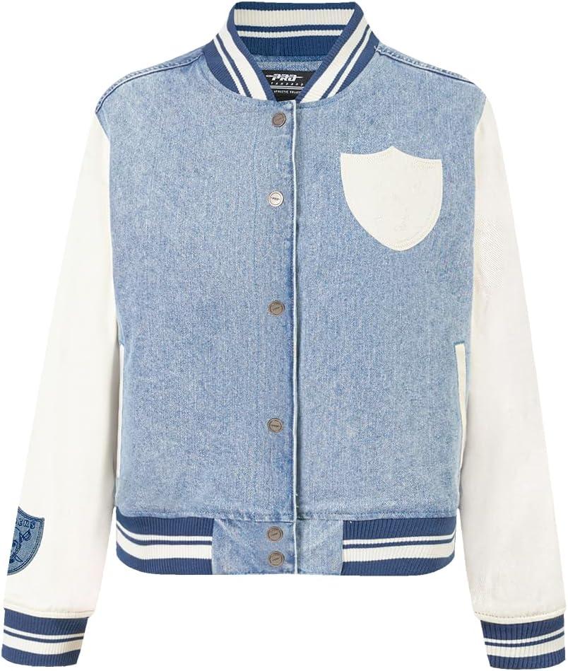 imagePro Standard Womens NFL Varsity Blues Denim Denim JacketBlue
