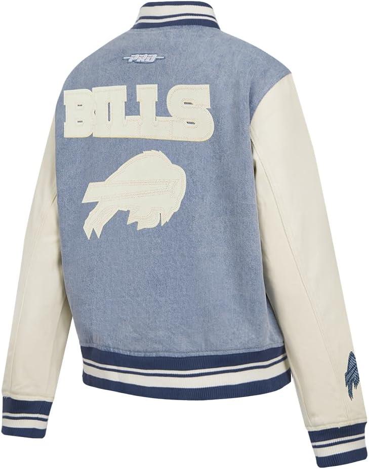 imagePro Standard Womens NFL Varsity Blues Denim Denim JacketBlue