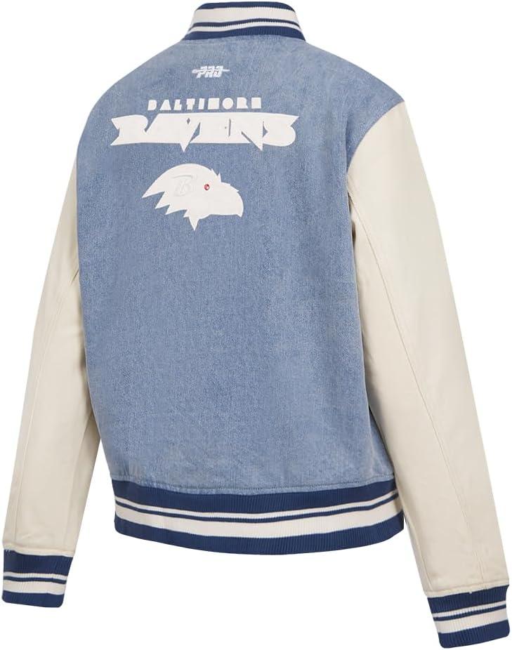 imagePro Standard Womens NFL Varsity Blues Denim Denim JacketBlue