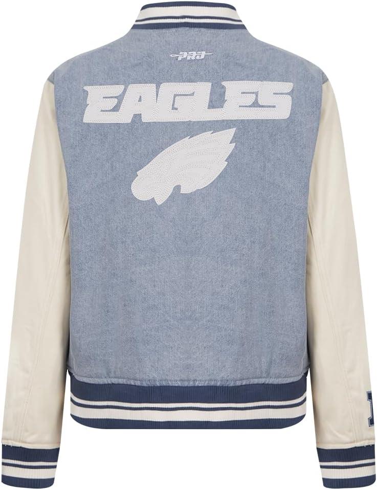 imagePro Standard Womens NFL Varsity Blues Denim Denim JacketBlue