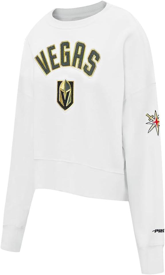 imagePro Standard Womens NHL Classic Chenille Crewneck SweatshirtWhite