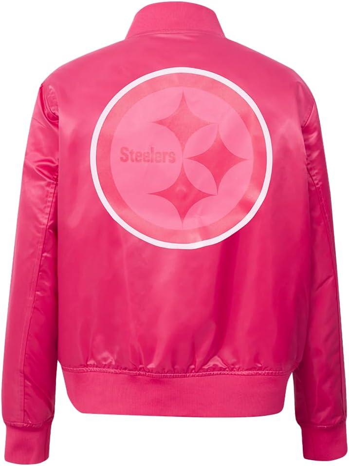 imageWomens NFL Classic Triple Pink Satin JacketPurple