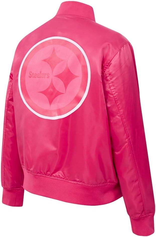 imageWomens NFL Classic Triple Pink Satin JacketPurple