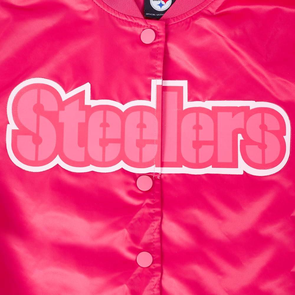 imageWomens NFL Classic Triple Pink Satin JacketPurple