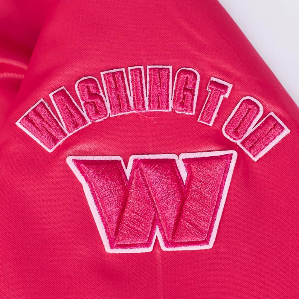 imageWomens NFL Classic Triple Pink Satin JacketPurple