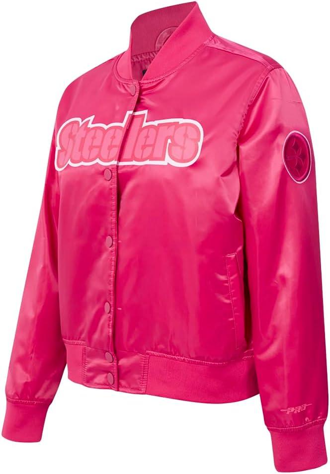 imageWomens NFL Classic Triple Pink Satin JacketPurple