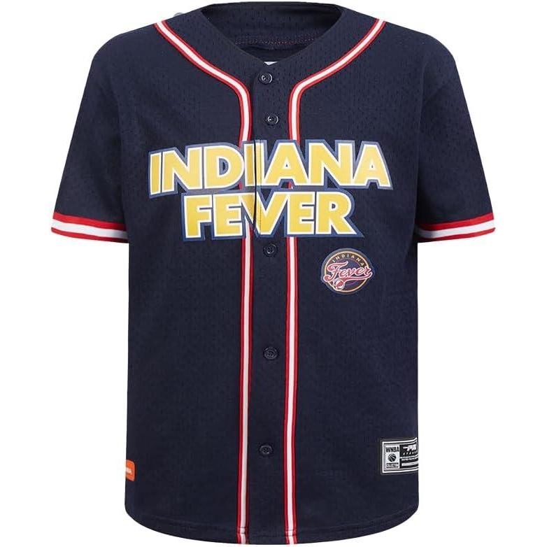 imageBig Boys WNBA Mesh Button Down TopMidnight NavyRed