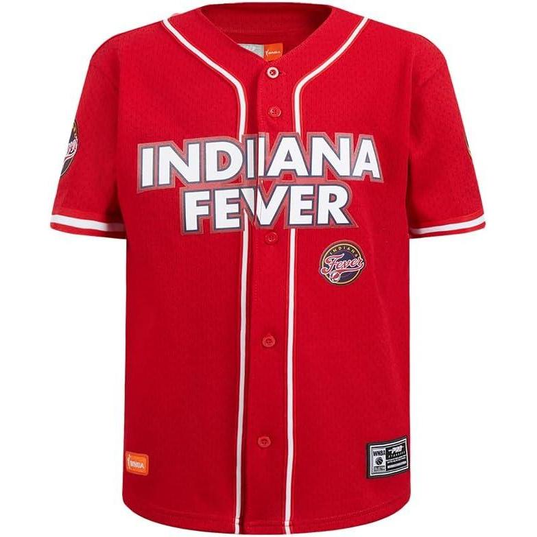 imageBig Boys WNBA Mesh Button Down TopRed