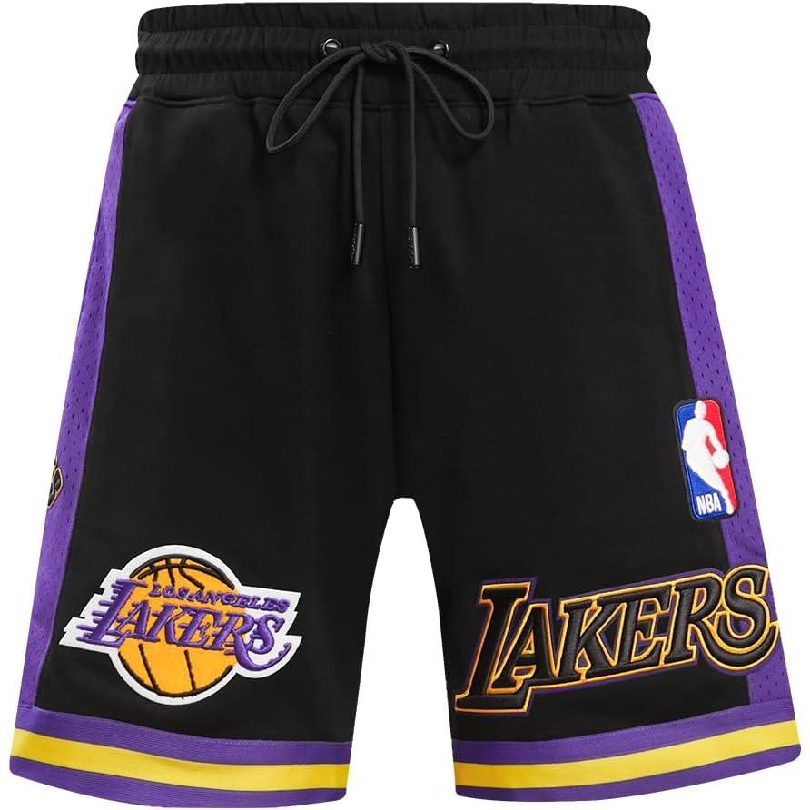 imageMens NBA Retro Classics Athletic ShortBlackPurpleYellow