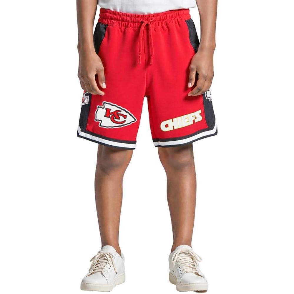 imagePro Standard Big Boys NFL Classic Chenille Athletic ShortRedBlack