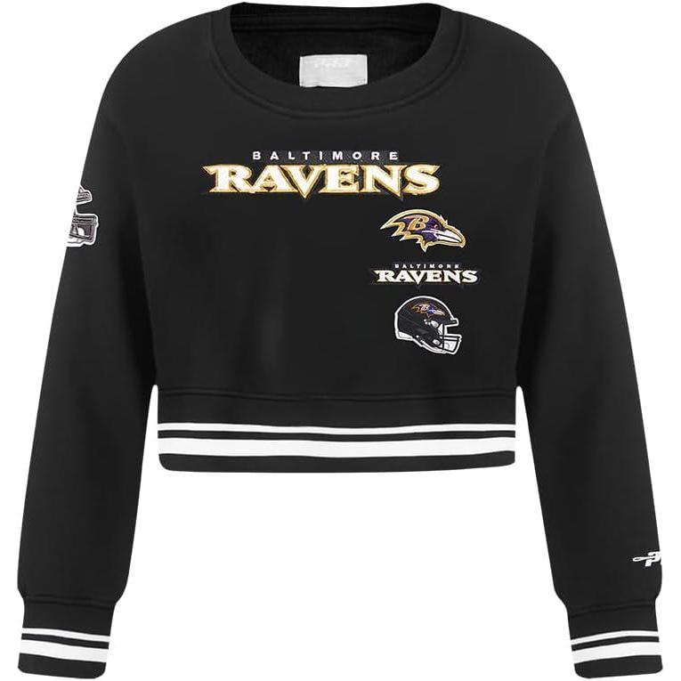 imagePro Standard Big Girls NFL Retro Classics Crewneck SweatshirtBlack