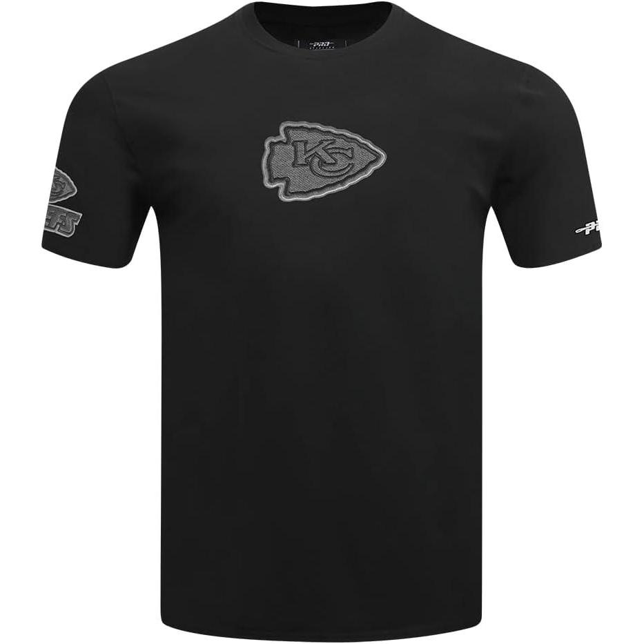 imagePro Standard Mens NFL Kansas City Chiefs Reverse French Terry Short Sleeve Tee Black XL