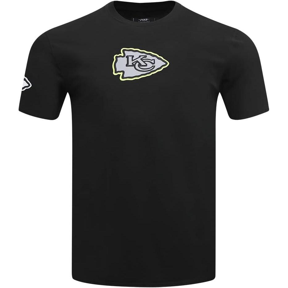 imagePro Standard Mens NFL Kansas City Chiefs Under The Lights Short Sleeve Tee Black L