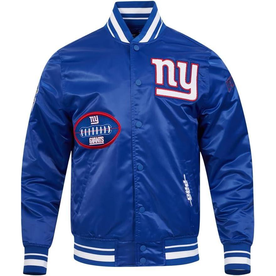 imagePro Standard Mens NFL Old English Satin JacketDodger Blue