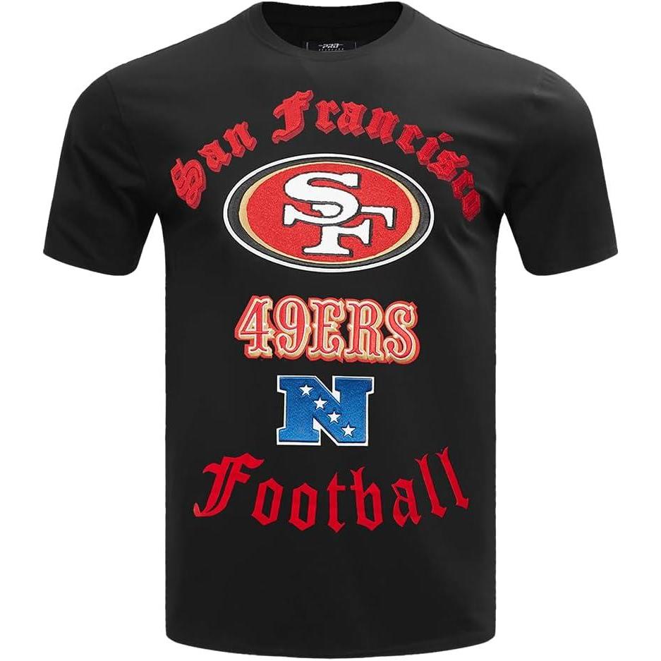 imagePro Standard Mens NFL Old English Short Sleeve TeeBlack