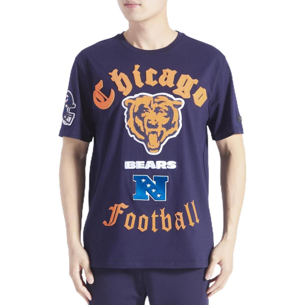 imagePro Standard Mens NFL Old English Short Sleeve TeeMidnight Navy