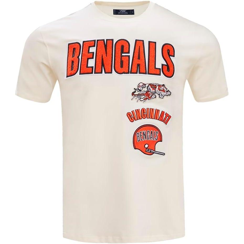 imagePro Standard Mens NFL Retro Classics Taping TeeEggshell Black