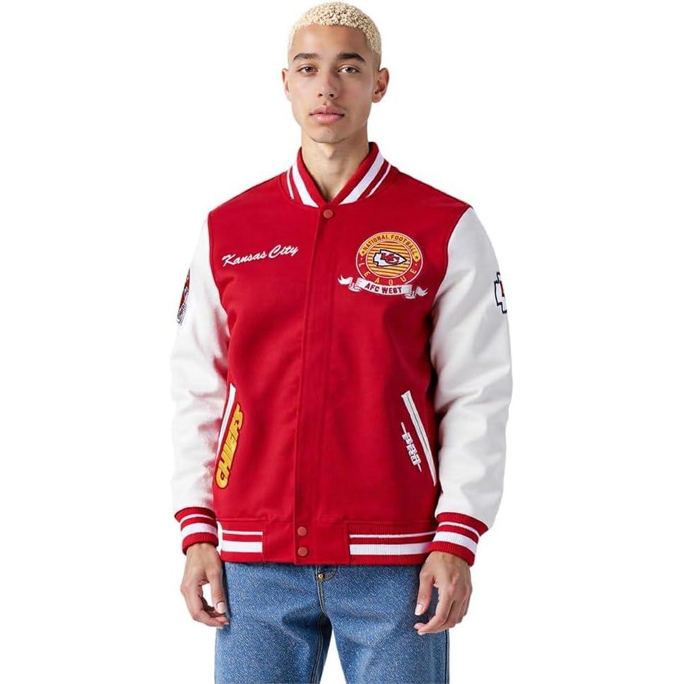 imagePro Standard Mens NFL Team Badge Varsity JacketKANSAS CITY CHIEFS