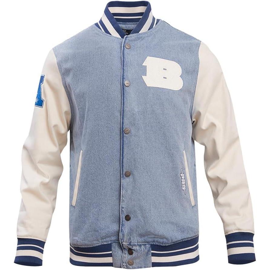 imagePro Standard Mens NFL Varsity Blues Denim JacketCincinnati Bengals Denim