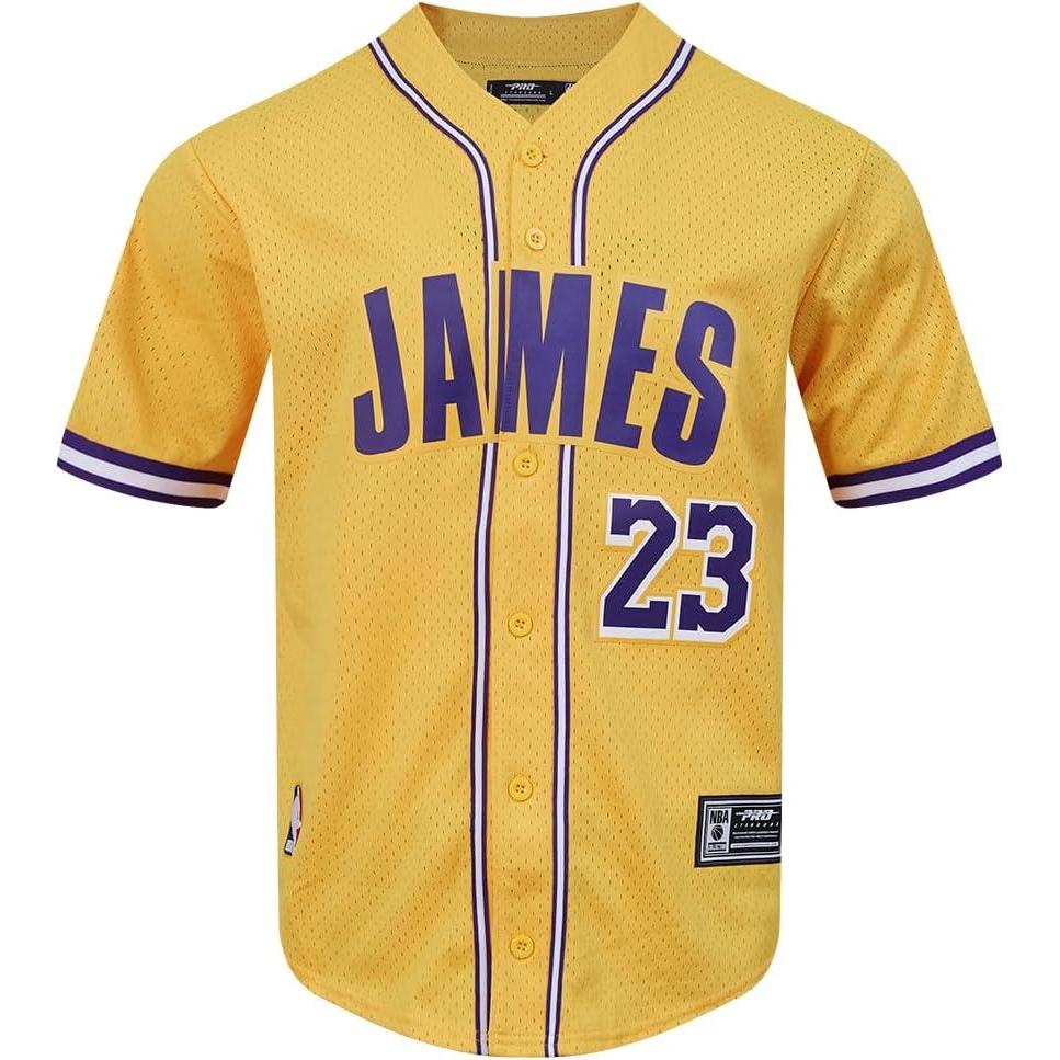 imagePro Standard NBA Mens Mens NBA Los Angeles Lakers Classic Player Mesh Down TopTeam Color