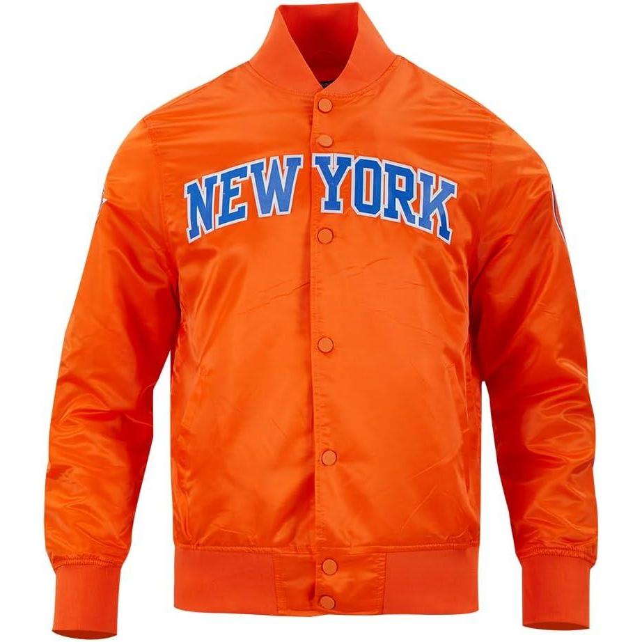 imagePro Standard NBA mens Mens Nba Classic Satin JacketOrange