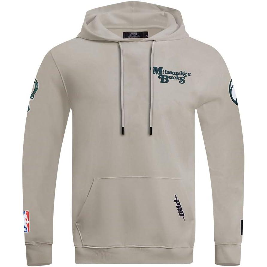imagePro Standard NBA mens Mens Nba Souvenir Brushed Back French Terry Pull Over HoodieTaupe
