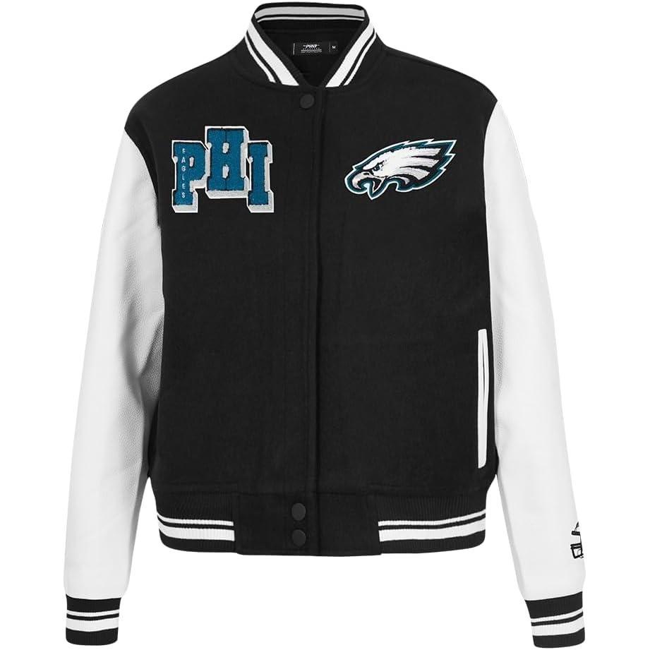 imagePro Standard Womens NFL Mash Up Varsity JacketBlack
