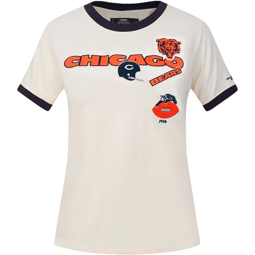 imagePro Standard Womens NFL Retro Cascade Short Sleeve Slim TeeEggshell Midnight Navy